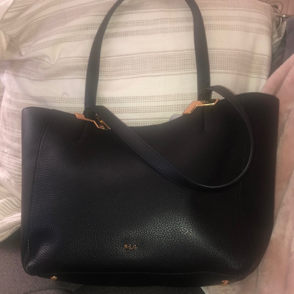 Lauren Ralph Lauren leather leather tote
